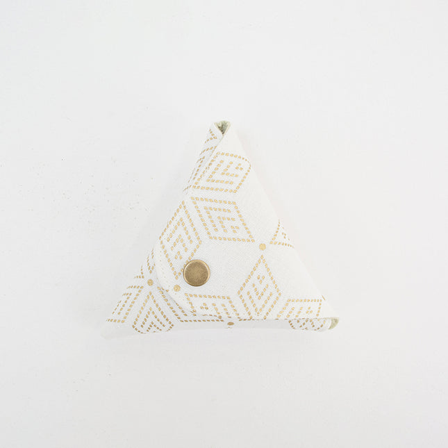 イセノモン　小銭入れ 　麻の葉 金