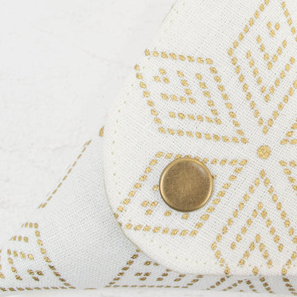 イセノモン　小銭入れ 　麻の葉 金