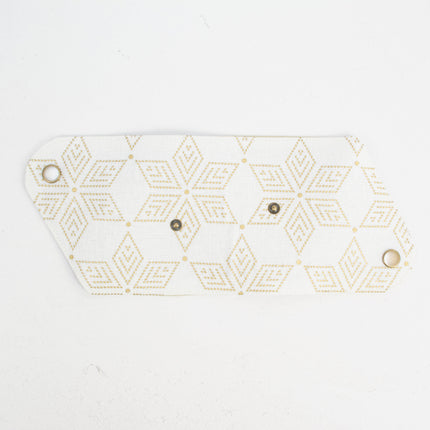 イセノモン　小銭入れ 　麻の葉 金