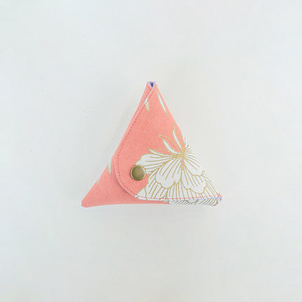 イセノモン　小銭入れ 　牡丹と蝶 金