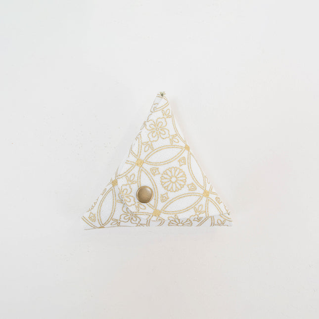 イセノモン　小銭入れ　花菱と菊七宝　金