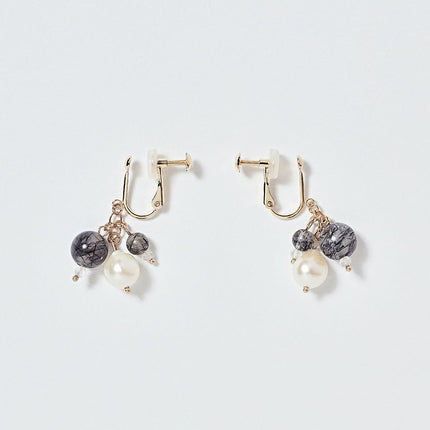 OMAMORI JEWELRY　みたまイヤリング　黒