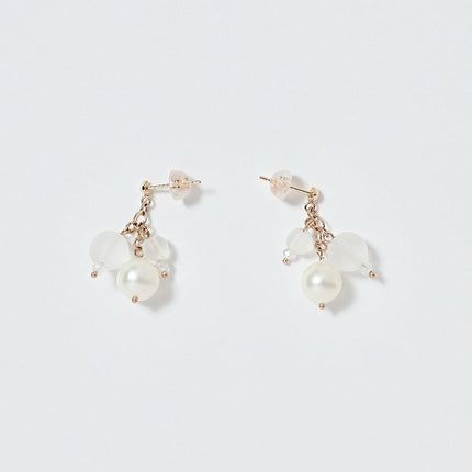 OMAMORI JEWELRY　みたまピアス　白