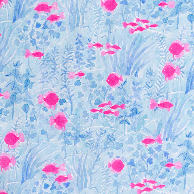 イセノモン 手拭　 aquarium（アクアブルー）