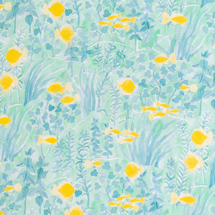 イセノモン 手拭　 aquariumム（シーグリーン）