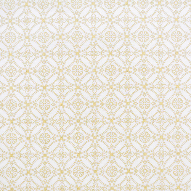 イセノモン 手拭　 花菱と菊七宝金