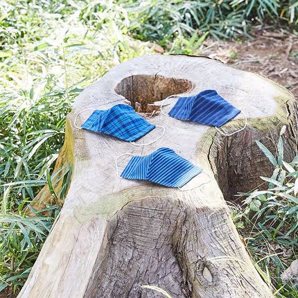 御絲織マスク　紺