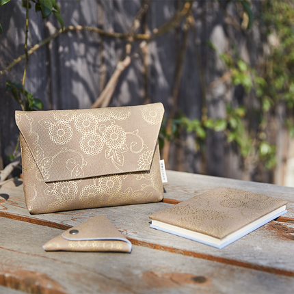 イセノモン　御集印帖　菊唐草　金