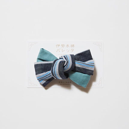 伊勢木綿バレッタ