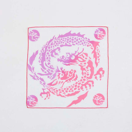 イセノモン　ハンカチーフ　二ツ池の龍神　ピンク