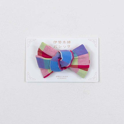 伊勢木綿バレッタ
