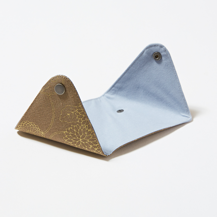 イセノモン　小銭入れ　菊唐草　金