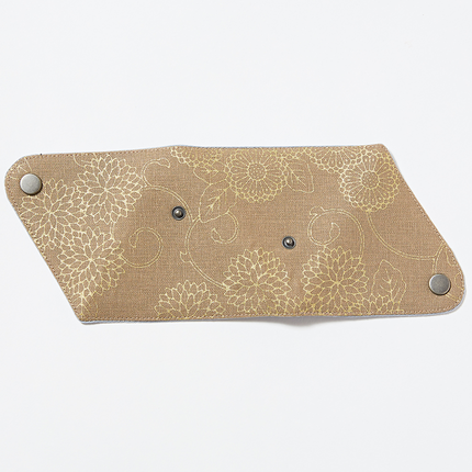 イセノモン　小銭入れ　菊唐草　金