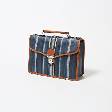 Clutch bag  マドラス・ストライプ