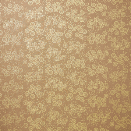 生地の計り売り　菊唐草柄　金