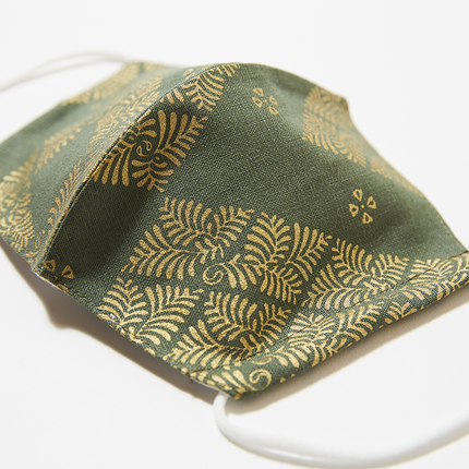 イセノモンマスク 羊歯菱（シダビシ）　金