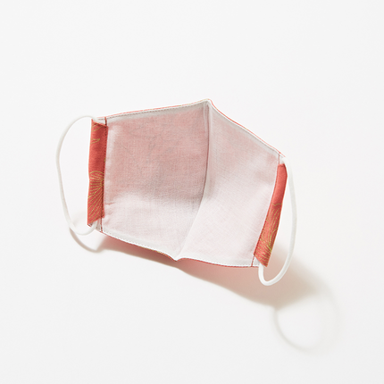 イセノモンマスク　牡丹と蝶　金