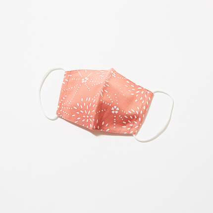 イセノモンマスク　菊と桜　長春色　注染