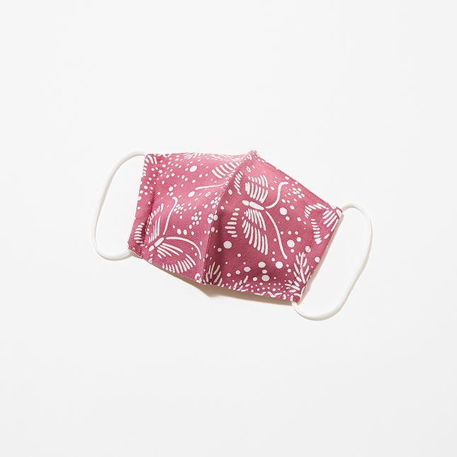イセノモンマスク　菊花蝶　注染