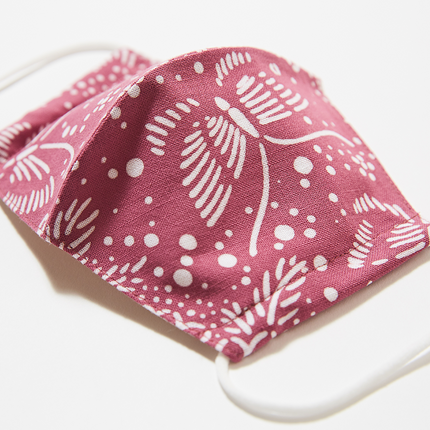 イセノモンマスク　菊花蝶　注染