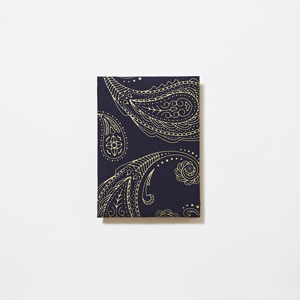 イセノモン　御集印帖　松毬（ペイズリー）　金