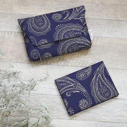 イセノモン　御集印帖　松毬（ペイズリー）　金