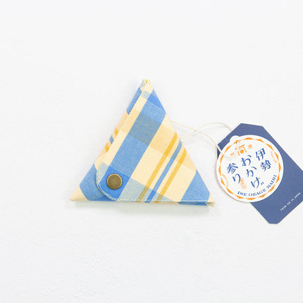 伊勢木綿　小銭入れ