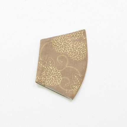 イセノモンマスク 菊と唐草　金