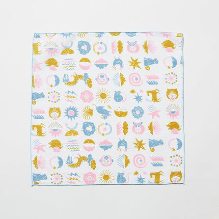 イセノモン　ハンカチーフ　十二生肖