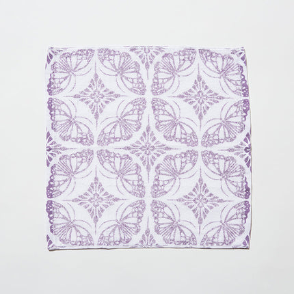 イセノモン　ウォッシュタオル　アサギマダラと花菱