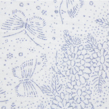 イセノモン　ウォッシュタオル　菊花蝶　青