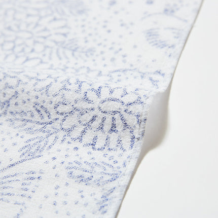 イセノモン　ウォッシュタオル　菊花蝶　青